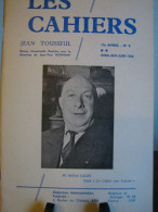 LES CAHIERS JEAN TOUSSEUL  AVRIL - MAI - JUIN 1962 - Autres & Non Classés