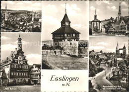 72168432 Esslingen Neckar Teilansicht Burg Marktplatz Agnesbruecke Stadtkirche R - Esslingen