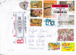 France - 2021 - Letter - Sent To Argentina - Caja 30 - Covers & Documents