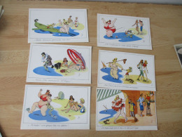 LOT 6 CARTE ILLUSTRATEUR TO FEMME OBESE GRINGALET - Andere & Zonder Classificatie