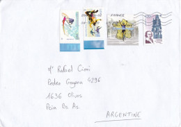France - 2020 - Letter - Sent To Argentina - Caja 30 - Covers & Documents