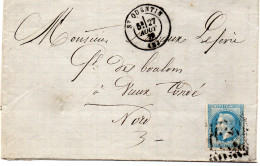 Aisne - LAC Affr N°29B Obl GC 3827 - Tàd Type 17 Saint-Quentin - 1849-1876: Periodo Clásico