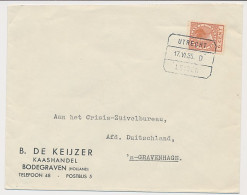 Treinblokstempel : Utrecht - Leiden D 1935 ( Bodegraven ) - Unclassified