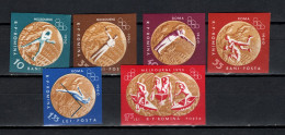 Romania 1961 Olympic Games Rome / Melbourne Set Of 6 Imperf. MNH - Estate 1960: Roma