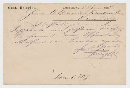 Briefkaart G. 25 Particulier Bedrukt Amsterdam - Duitsland 1884 - Postal Stationery
