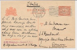 Briefkaart G. 190 Z-2 S Gravenhage - Genova Italie 1922 - Postal Stationery