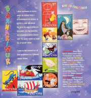 Faroe Islands 2003, Children's Songs, MNH S/S - Färöer Inseln