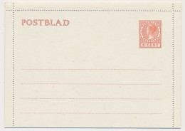 Postblad G. 18 - Afwijkende Kartonkleur - Lichtgrijs - Postwaardestukken