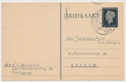 Briefkaart G. 297 Santpoort - Zwolle 1948 - Postwaardestukken