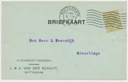 Firma Briefkaart Rotterdam 1918 - Stoomboot Reederij - Unclassified