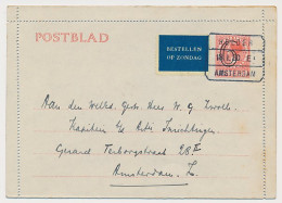 Postblad G. 17 X Zaandam - Amsterdam 1930 - Bestellen Op Zondag - Postwaardestukken