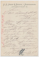 Briefkaart G. 25 Particulier Bedrukt Amsterdam - Duitland 1885 - Postwaardestukken