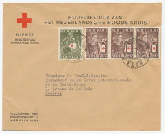 Em. Rode Kruis 1954 Dienstpost Buitenland Den Haag - Zwitserland - Ohne Zuordnung