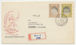 Registered Cover / Postmark Poland 1956 Mozart - Composer - Music