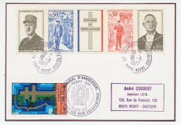 Card / Postmark France 1977 Charles De Gaulle - Otros & Sin Clasificación