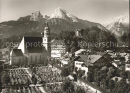 72168274 Berchtesgaden Franziskanerkirche Mit Watzmann Berchtesgaden - Berchtesgaden