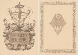 Telegram Germany 1929 - Schmuckblatt Telegramme Dancing - Children - Maypole - Beetles - Roses - Zeppelin  - Other & Unclassified
