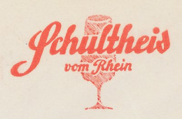 Meter Cover Germany 1957 Beer - Brewery - Schultheis - Vini E Alcolici