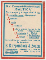 Firma Briefkaart Rotterdam 191. - Zeevaart Maatschappij Baltica - Non Classés