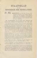 Staatsblad 1928 : Autobusdienst Goes - Wolphaartsdijk Enz. - Historische Dokumente