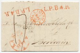 Kampen - Bordeaux Frankrijk 1839 - L.P.B. 4.R - ...-1852 Préphilatélie