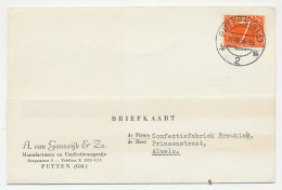 Firma Briefkaart Putten 1954 - Manufacturen / Confectie - Unclassified