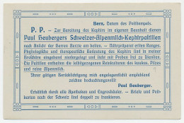 Postal Stationery Switzerland 1909 Kephir Pastilles - Mushroom - Alpine Milk - Paddestoelen