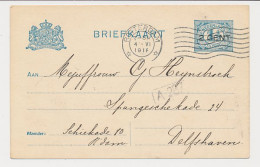 Briefkaart G. 94 A II Rotterdam - Delfshaven 1918 - Ganzsachen
