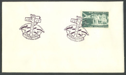 .Yugoslavia, 1959-05-24, Croatia, Dubrovnik, JUFIZ, Anchor Shape Commemorative Postmark - Otros & Sin Clasificación