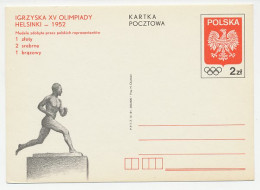 Postal Stationery Poland 1981 Olympic Games Helsinki 1952 - Autres & Non Classés