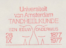 Meter Cut Netherlands 1978 ( FR 12780 ) University Amsterdam - Dentistry - A Century Education 1877-1977 - Medicina