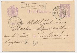 Trein Haltestempel Leeuwarden 1878 - Brieven En Documenten