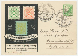 Postal Stationery Germany 1936 Philatelic Exhibition Munster - Local Stamps - Sonstige & Ohne Zuordnung