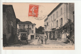 CP 06 ROQUESTERON PUGET La Place Carnot - Other & Unclassified