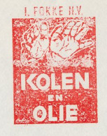 Meter Cover Netherlands 1963 Coal - Oil - Hands - Goes - Other & Unclassified