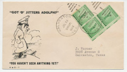 Patriotic Cover USA 1944 Adolf Hitler  - Seconda Guerra Mondiale