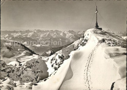 72168196 Rottach-Egern Wallbergbahn Gipfel Mit Karwendel Und Zugspitze Rottach-E - Altri & Non Classificati