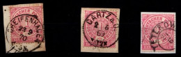 Norddeutscher Bund 16 (3x) Gestempelt Stempellot Cartz U.a. #GU776 - Used