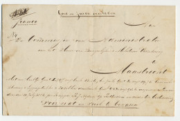 Leeuwarden - Rotterdam - Maastricht 1854 - Per Schipper Nijdam - Briefe U. Dokumente