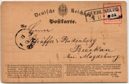 Deutsches Reich 18 Auf Postkarte Nachverwendeter Preußen Stempel #GU674 - Other & Unclassified