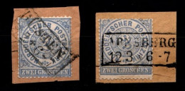 Norddeutscher Bund 17 (2x) Gestempelt #GU818 - Used