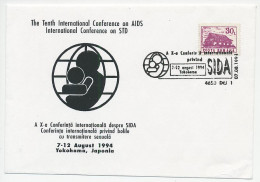 Cover / Postmark Rumania 1994 AIDS Conference - SIDA - Andere & Zonder Classificatie