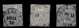 Norddeutscher Bund 17 (3x) Gestempelt Kleines Lot #GU822 - Oblitérés