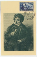 Maximum Card France 1952 Francois Rene De Chateaubriand - Poet - Scrittori