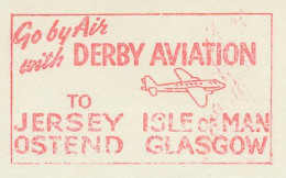 Meter Cut GB / UK 1962 Derby Aviaton - Jersey - Isle Of Man - Airplanes