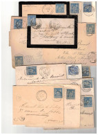 Lot De 20 Lettres; Timbres Type Sage - 1876-1898 Sage (Type II)