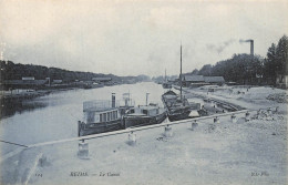 Reims * Vue Sur Le Canal * Péniche Batellerie - Reims