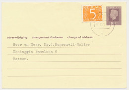 Verhuiskaart G. 39 Waalre - Hattem 1975 - Postal Stationery