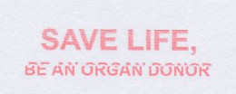 Meter Cut Netherlands 2009 Save Life - Be An Organ Donor - Other & Unclassified