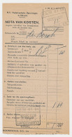 Nota Van Onkosten N.S. Roosendaal - S Hertogenbosch 1939 - Unclassified